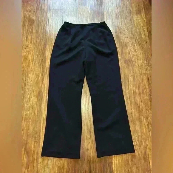 Josephine Chaus Women’s Size 10 Wide-leg Black Dressy Pants Suit Business Work - Picture 1 of 8